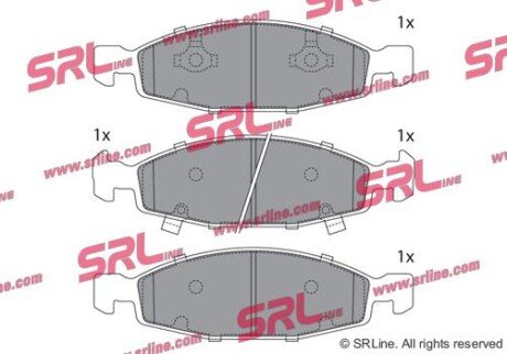 Фото автозапчасти гальмівні колодки GRAND CHEROKEE II (W SRLine S700920 (фото 1)