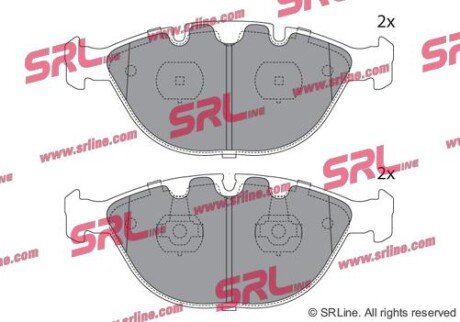 Фото автозапчасти гальмівні колодки X5 (E53), 01.00-12.0 SRLine S700929