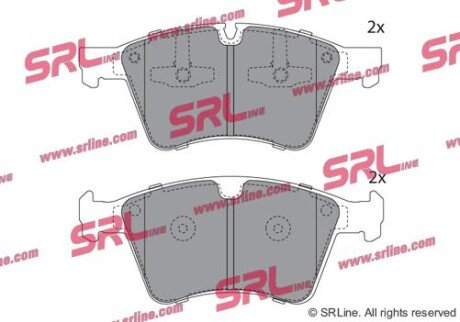Фото автозапчастини комплект гальмівних колодок передній SRLine S700936 (фото 1)