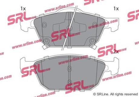 Фото автозапчасти гальмівні колодки CIVIC IX (FK), 02.12 SRLine S700937