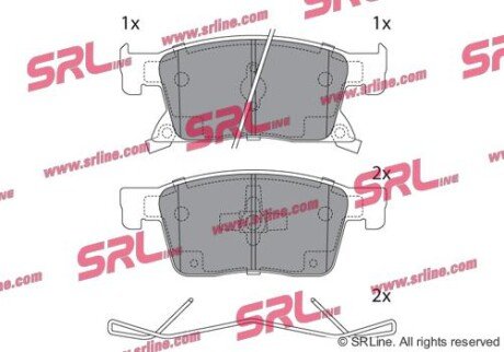 Фото автозапчасти гальмівні колодки INSIGNIA A Sports To SRLine S700947