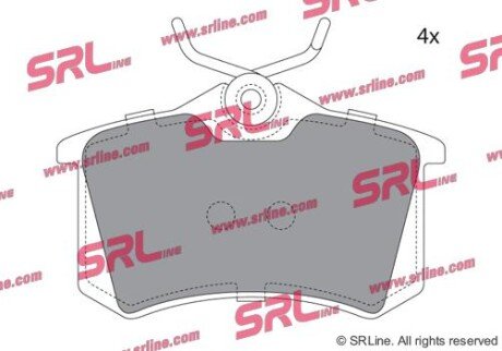 Фото автозапчастини гальмівні(тормозні) колодки SRLine S701001