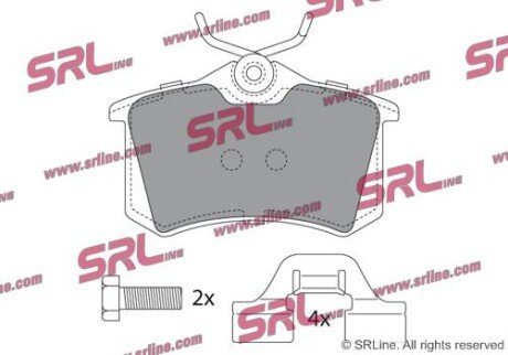 Фото автозапчастини гальмівні(тормозні) колодки SRLine S701003