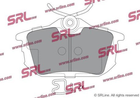 Фото автозапчасти гальмівні(тормозні) колодки SRLine S701058
