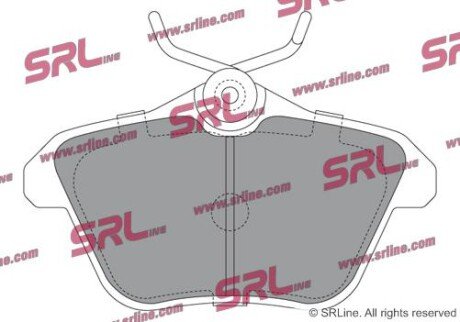 Фото автозапчасти гальмівні(тормозні) колодки SRLine S701084