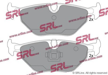 Фото автозапчасти гальмівні(тормозні) колодки SRLine S701087