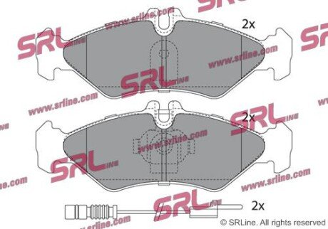 Фото автозапчасти гальмівні(тормозні) колодки SRLine S701088
