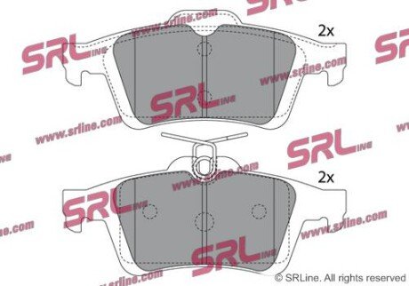 Фото автозапчастини гальмівні(тормозні) колодки SRLine S701093