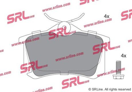 Фото автозапчасти гальмівні колодки A3 (8P1), 05.03-12.1 SRLine S7011008
