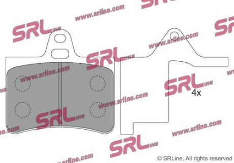 Фото автозапчастини гальмівні(тормозні) колодки SRLine S701123