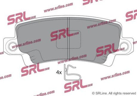 Фото автозапчастини гальмівні(тормозні) колодки SRLine S701125