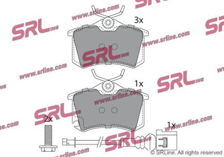 Фото автозапчасти гальмівні(тормозні) колодки SRLine S701137 (фото 1)