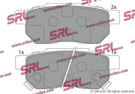 Фото автозапчасти гальмівні(тормозні) колодки SRLine S701140