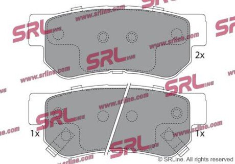 Фото автозапчасти гальмівні(тормозні) колодки SRLine S701175 (фото 1)