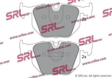 Фото автозапчасти гальмівні(тормозні) колодки SRLine S701215 (фото 1)
