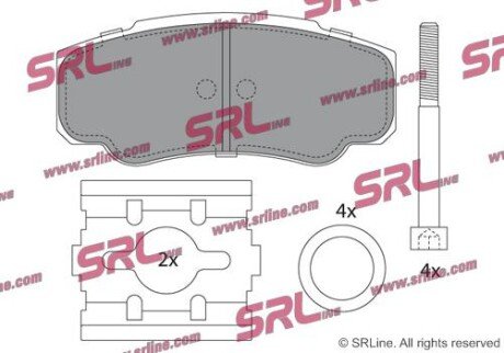 Фото автозапчасти гальмівні(тормозні) колодки SRLine S701222