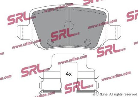 Фото автозапчасти гальмівні(тормозні) колодки SRLine S701234