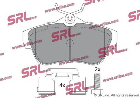 Фото автозапчасти гальмівні(тормозні) колодки SRLine S701235