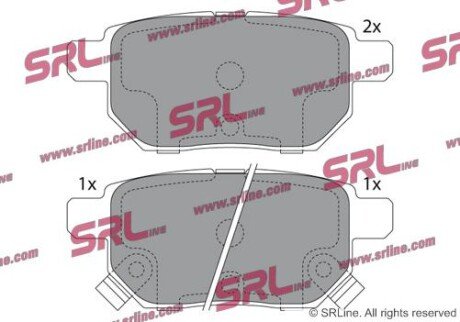 Фото автозапчастини гальмівні(тормозні) колодки SRLine S701349