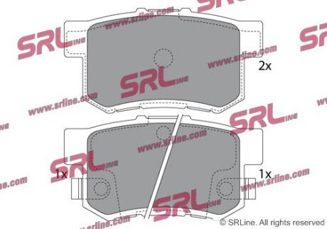 Фото автозапчасти гальмівні(тормозні) колодки SRLine S701358