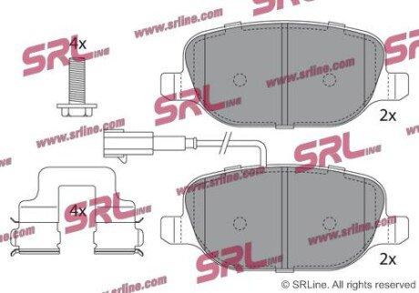 Фото автозапчастини гальмівні(тормозні) колодки SRLine S701359