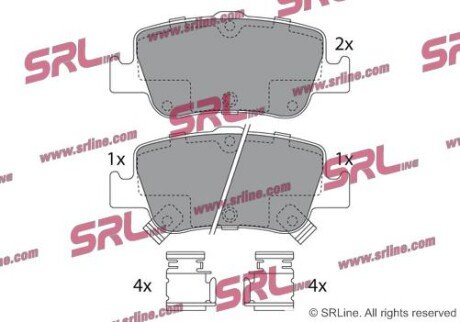 Фото автозапчасти гальмівні(тормозні) колодки SRLine S701362