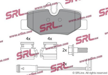 Фото автозапчасти гальмівні(тормозні) колодки SRLine S701373