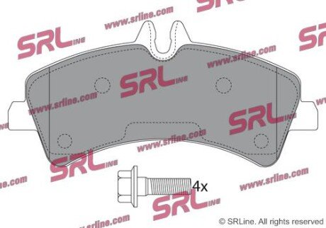 Фото автозапчасти гальмівні(тормозні) колодки SRLine S701384
