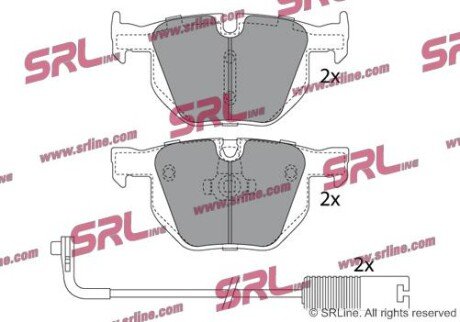 Фото автозапчасти гальмівні(тормозні) колодки SRLine S701399 (фото 1)