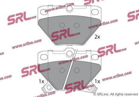 Фото автозапчасти гальмівні(тормозні) колодки SRLine S701433