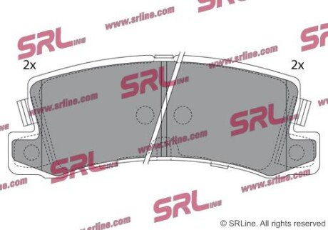 Фото автозапчасти гальмівні(тормозні) колодки SRLine S701435