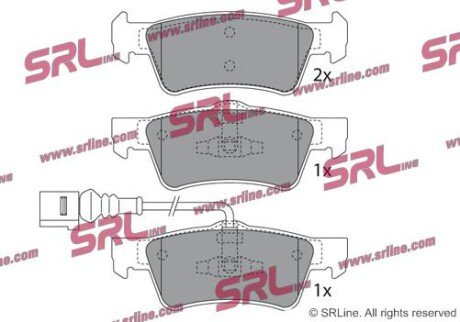 Фото автозапчасти гальмівні(тормозні) колодки SRLine S701441