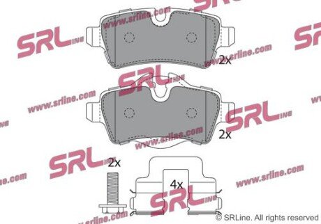 Фото автозапчастини гальмівні(тормозні) колодки SRLine S701485