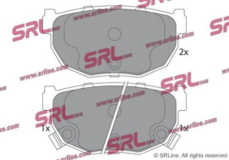 Фото автозапчасти гальмівні(тормозні) колодки SRLine S701507