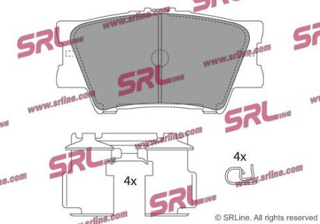 Фото автозапчасти гальмівні(тормозні) колодки SRLine S701524