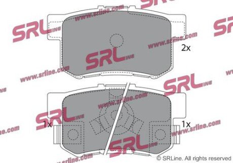 Фото автозапчасти гальмівні(тормозні) колодки SRLine S701535