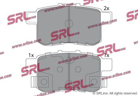 Фото автозапчасти гальмівні(тормозні) колодки SRLine S701537