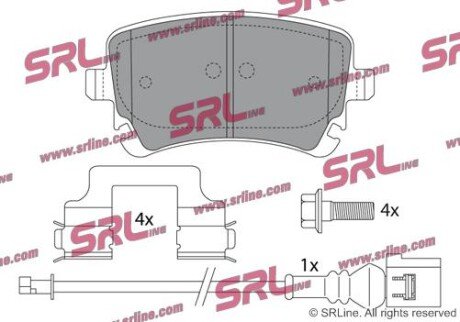 Фото автозапчастини гальмівні(тормозні) колодки SRLine S701550