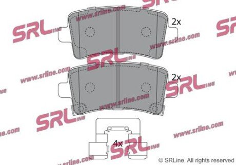 Фото автозапчасти гальмівні(тормозні) колодки SRLine S701569