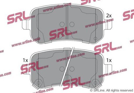 Фото автозапчасти гальмівні(тормозні) колодки SRLine S701574
