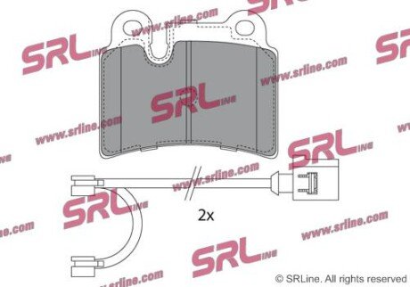 Фото автозапчасти гальмівні(тормозні) колодки SRLine S701576
