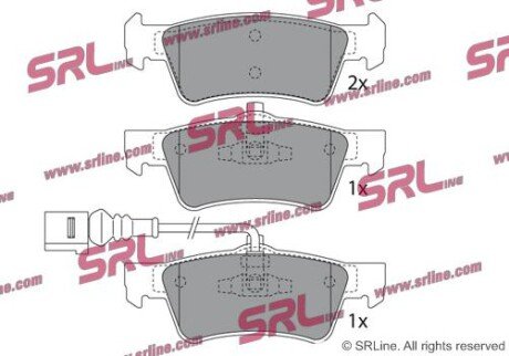 Фото автозапчасти гальмівні(тормозні) колодки SRLine S701604