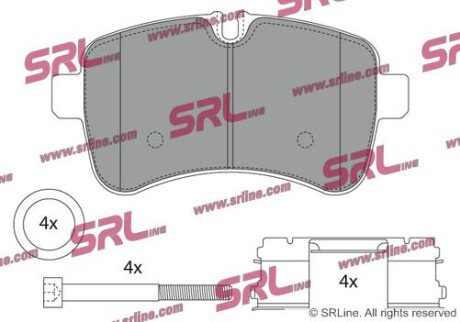 Фото автозапчасти гальмівні(тормозні) колодки SRLine S701605