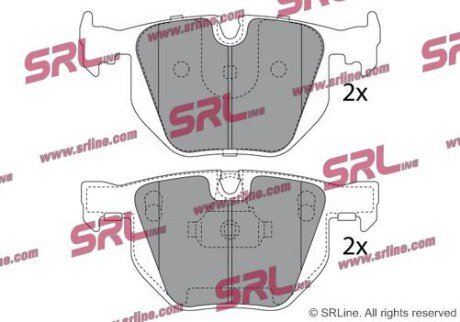 Фото автозапчасти гальмівні(тормозні) колодки SRLine S701608