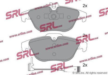 Фото автозапчасти гальмівні колодки дискові SRLine S701629