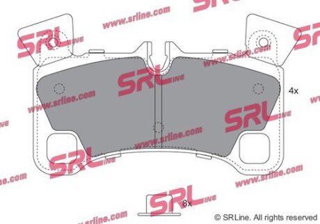 Фото автозапчасти гальмівні колодки дискові SRLine S701654