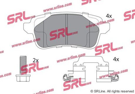 Фото автозапчастини гальмівні колодки MEGANE IV liftback (SRLine S701727