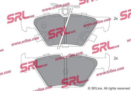 Фото автозапчасти гальмівні колодки дискові SRLine S701732