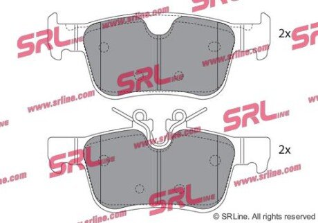 Фото автозапчасти гальмівні колодки дискові SRLine S701745 (фото 1)
