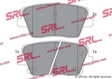 Фото автозапчасти гальмівні колодки i30 (PDE, PD, PDEN), SRLine S701853